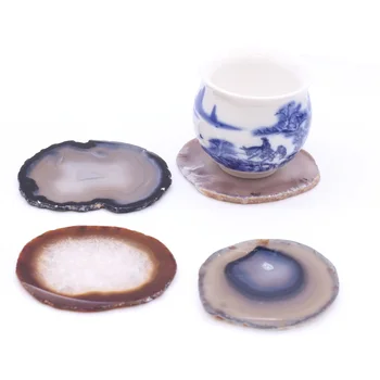 

Natural Stone Spacers Exquisite Irregular Grey Agates Slice for Coaster Nail Palette Jewelry Display Utensils AccessorySize7-8cm