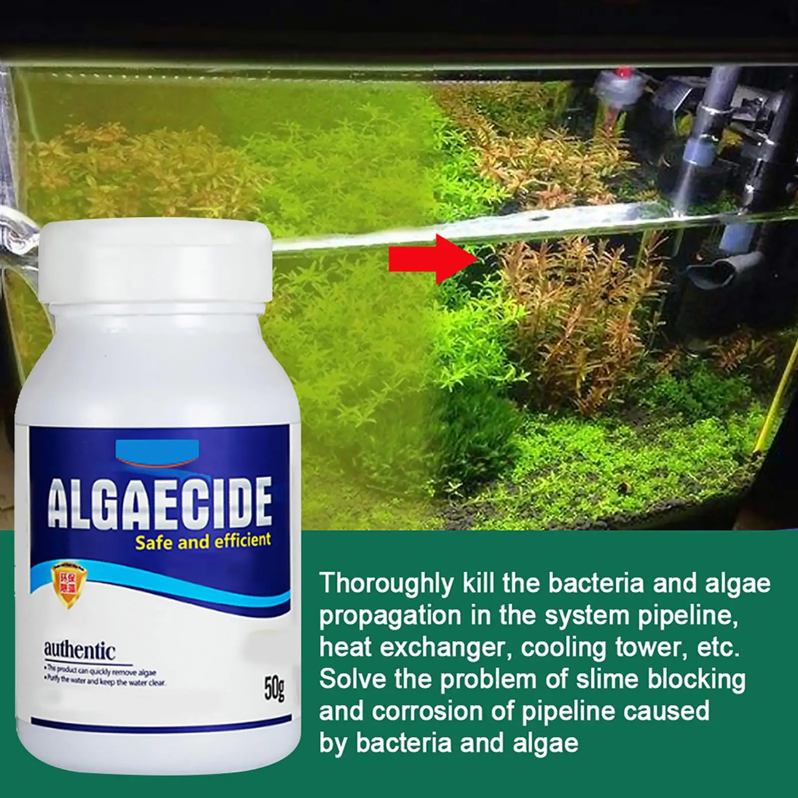 

HOT SALESï¼ï¼ï¼New Arrival Algaecide Water purification Relieve Eutrophication Efficency Controls Green Water Algaecide Aquarium