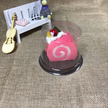 

50pcs High quality transparent baking package 2inch cake box party favors small round dessert boxes packaging food takeaway box