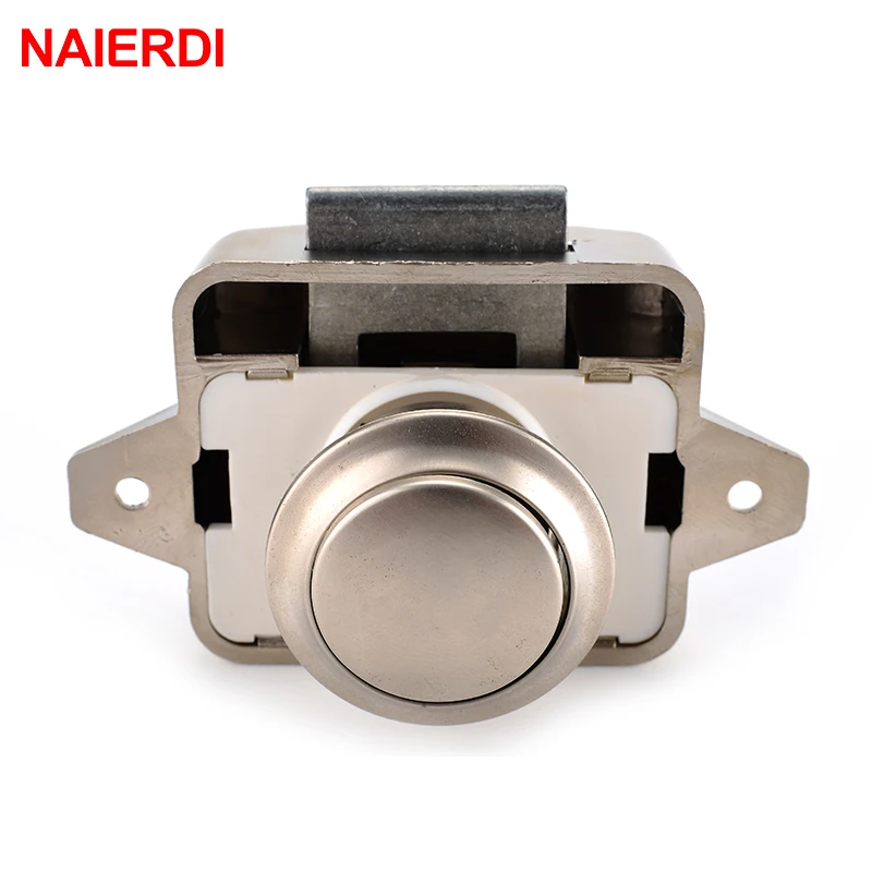 NAIERDI 26mm Camper Auto Push-Lock Durchmesser RV Caravan Boot Motor Hause  Schrank Schublade Latch Taste Schlösser Für Möbel hardware - AliExpress