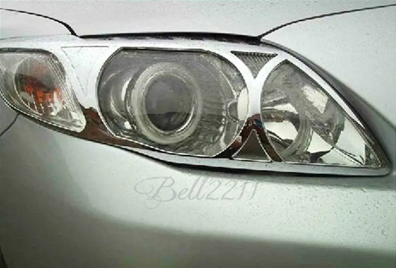 Хромированный передний головной светильник Крышка лампы Накладка для Toyota Corolla 2008 2009 2010