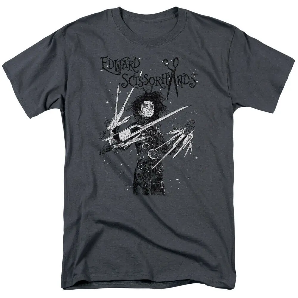 Edward Scissorhands снежная ночь Лицензированная футболка для взрослых | Мужская одежда
