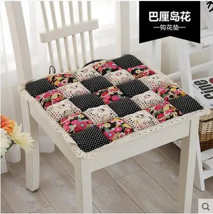 Flower Style Square Cotton Seat Cushion