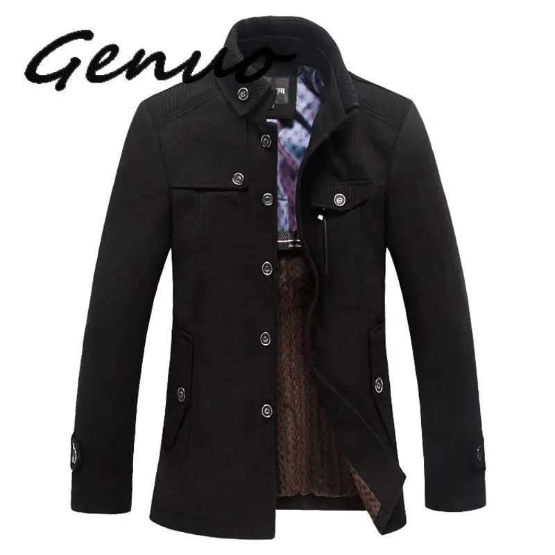Классическое шерстяное мужское пальто Manteau Homme, зимнее модное мужское пальто из толстого кашемира, повседневное Брендовое пальто, пальто в горошек 3Xl