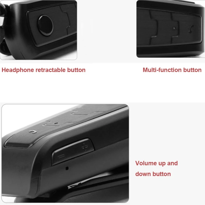 Bluetooth наушники-вкладыши Вибрационный сигнал износа клип наушники для смартфона LHB99