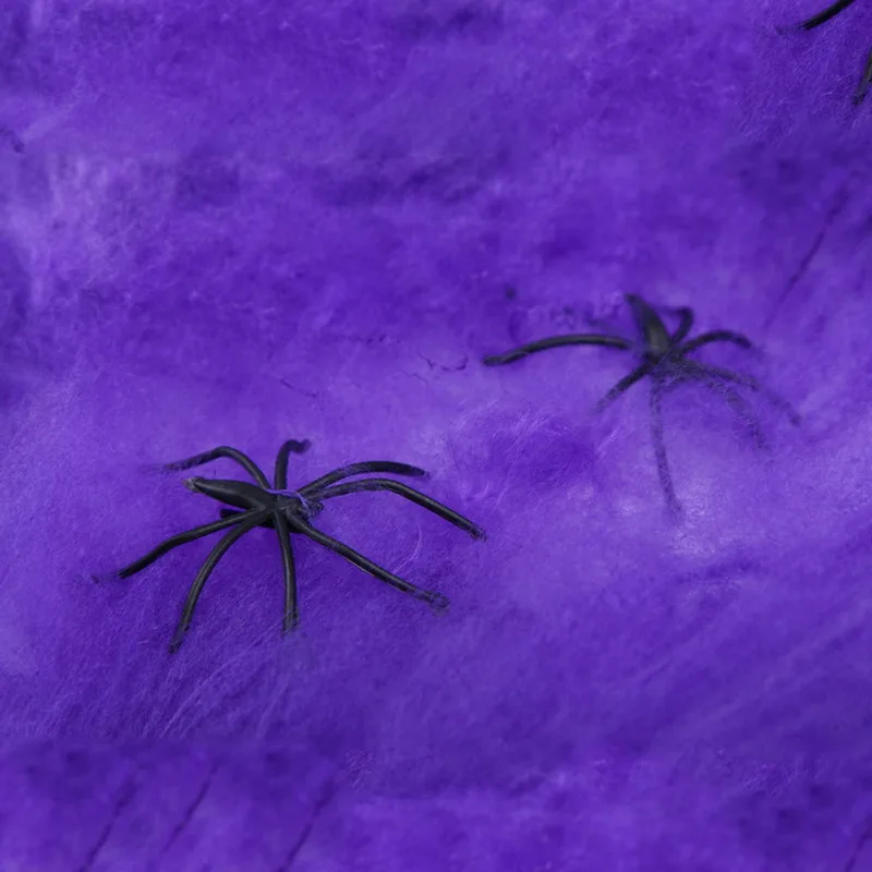 Stretchable Halloween Stretchy Scary Spider Web Cobweb Decorative Supplies Prop for Halloween Party Wine Bar Home Haunted House