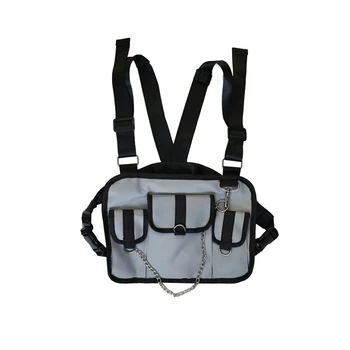 

Chest Bag for Men Hip Hop Harness Chest Rig Bag Vest Streewear Women Tactical Shoulder Bag Chest Package waist Packingp