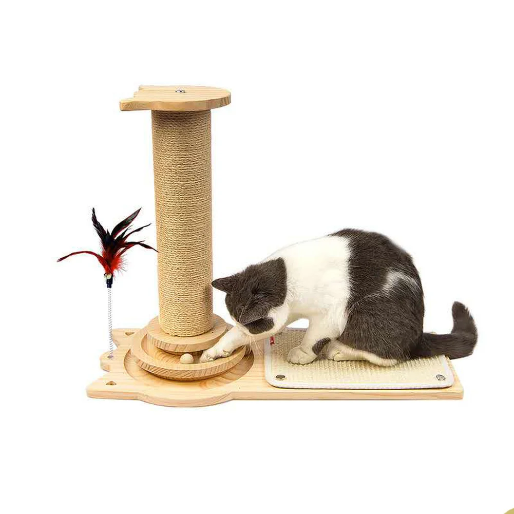 

45cm Cat Scratch Board Scratching Column Toy Sisal Post Cat Kitten Climbing Frame Cats Grind Claws Scratcher Tree Pet Supplies