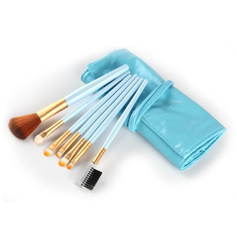 7 шт./компл. Профессиональные портативные Кисти для макияжа Румяна Тени Пудра