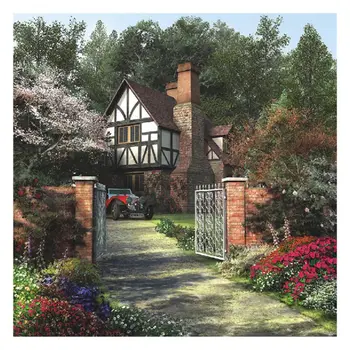 

5D Diamond Painting Kits for Adult Full Drill Paint with Diamonds for Home Wall Decor 12x12inch， villa garden