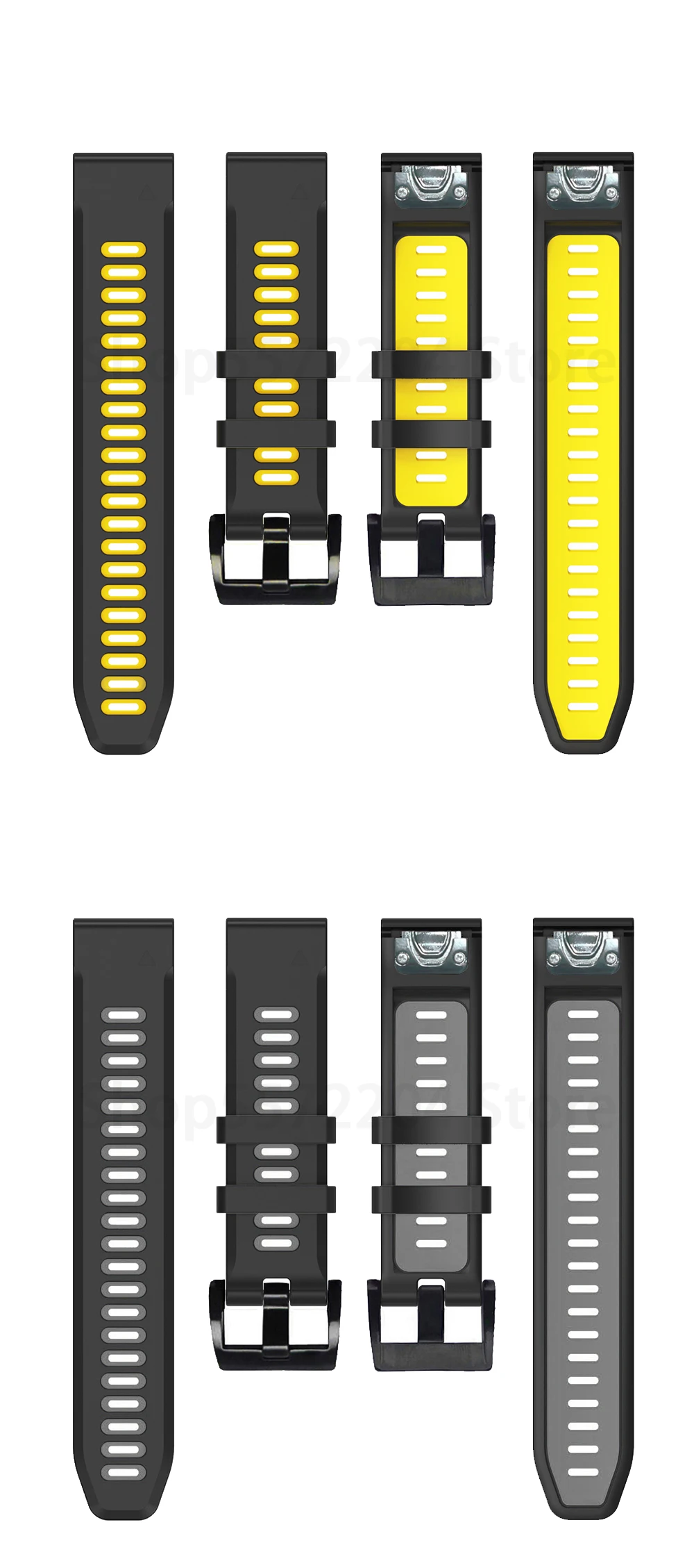 26MM 22MM Silicone Quick Release Watchband Strap for Garmin Fenix 6 6X Pro Watch Easyfit Wrist Band For Fenix 5 5X Plus Watch