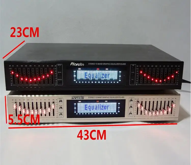 EQ665 Bluetooth эквалайзер усилитель для караоке предварительный тюнер двойной десять настройки
