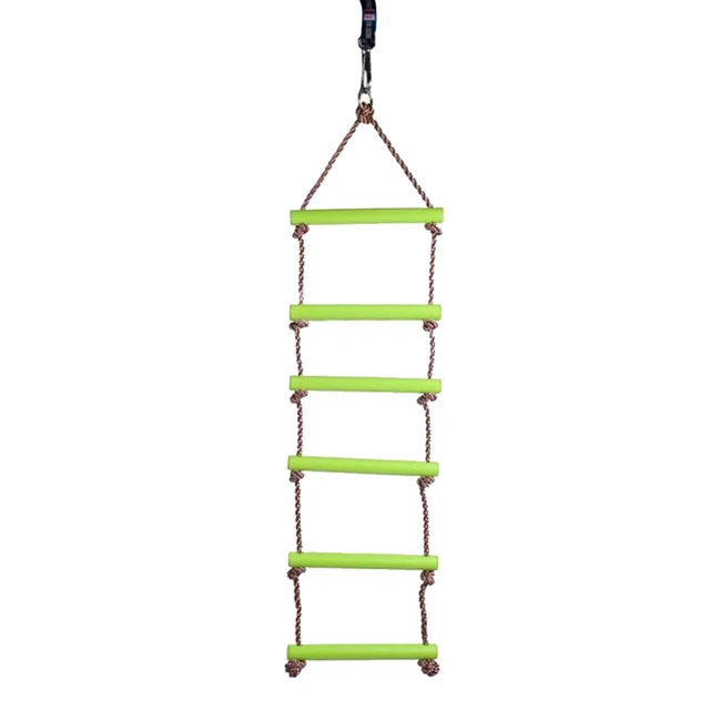 Kids Outdoor Swing Seat Climbing Ladder Disc Rope Swingset Backyard Garden Toy 3