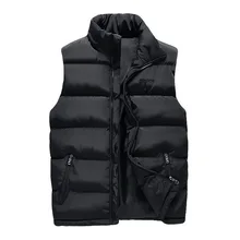 Жилет размера плюс 6XL, мужской зимний теплый Chalecos Para Hombre, Повседневная парка на молнии без рукавов, волнистый жилет Homme, Короткий Мужской жилет, куртка