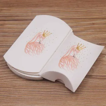 

New design 20pc/lot mutli flower styles gift pillow box package DIY Thank You Jewelry Wedding Party Candy pillow Packaging Box