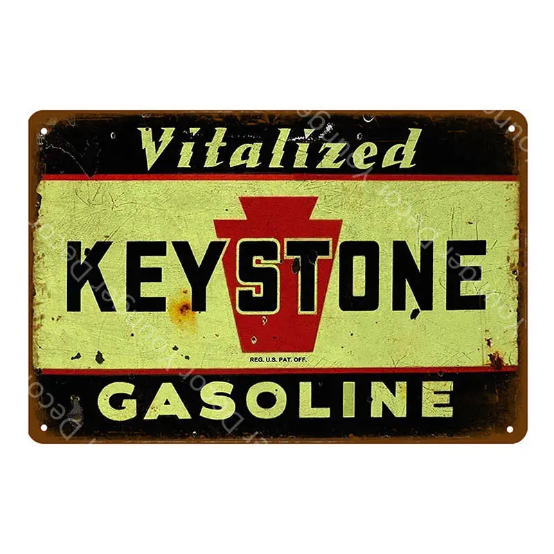 Постер для обслуживания шин, металлические винтажные оловянные знаки для гаража, Настенный декор, двигатель, масло, ключ, камень, бензин, свечи зажигания, рекламная табличка, YI-072 - Цвет: YD2437AI