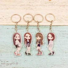 [Двусторонний] BLACKPINK Park cai ying Lisa jin zhi xiu сопутствующие товары мультяшный акриловый кулон брелок 013