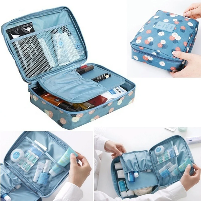 

New Travel Portable Storage Bag Zipper Multi-functional Waterproof Nylon Cosmetic Bag Storage Bag