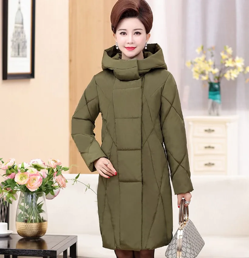 Army green Winter Jacket Women's Collection Warm Jacket With Unusual Design and Colors Winter Coats Gives Charm and Elegance Freight Free - Цвет: Army green