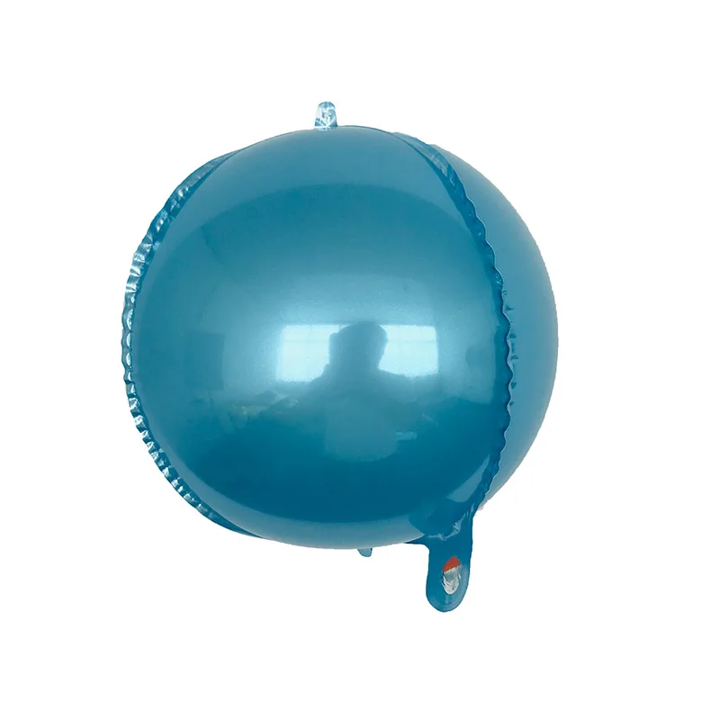 1 шт. 10 дюймов 4D Металлический цветной воздушный шар День Святого Валентина свадебные принадлежности украшения для дня рождения Дети Взрослые шарики-глобусы - Цвет: blue