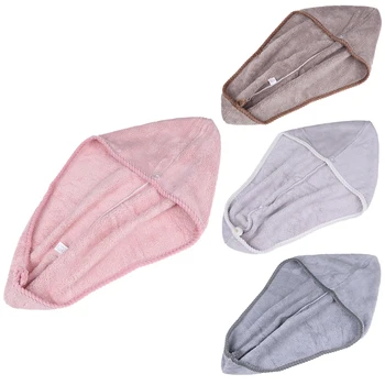 

1PCS Women Shampoo Quick Magic Dryer Fiber Hair Quick Dry Towel Wrap Towel Shower Cap Scrub Cleaning Tool Bathroom Products