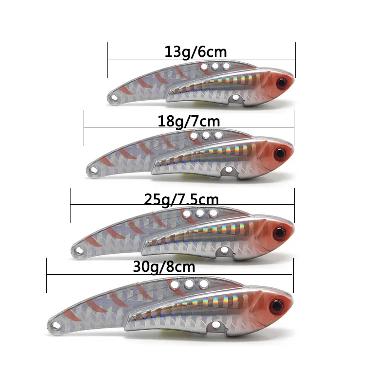 Fargiant 1pcs Fishing Lures 13g18g25g30g Wobblers Spinner Baits 6 Colors VIB Sequin Jig Fish Bait Articulos De Pesca
