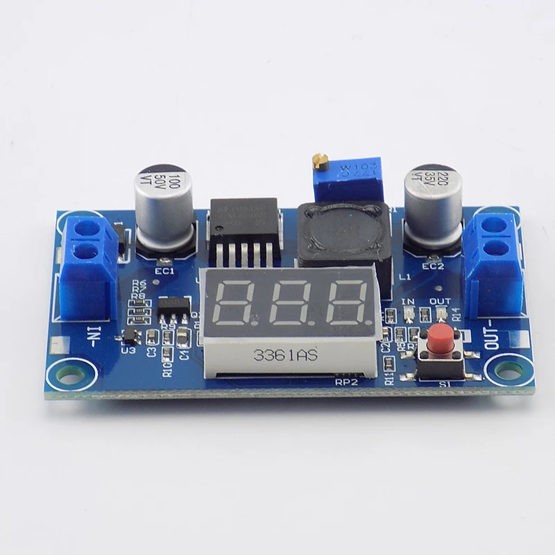 LM2596 Высокое качество DC 4,0~ 40 до 1,25-37 в с светодиодный вольтметр 2A Регулируемый регулятор напряжения понижающий модуль преобразователя питания