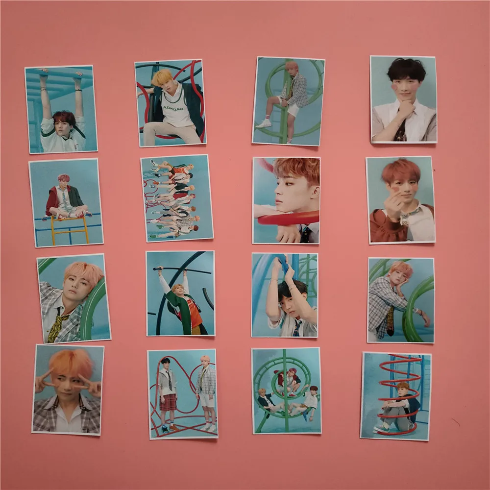 16 шт./компл. Bangtan мальчики World Tour Love Yourself Фотокнига LOMO Card JUNG KOOK JIMIN JIN SUGA BOY с LUV картой душа FH7