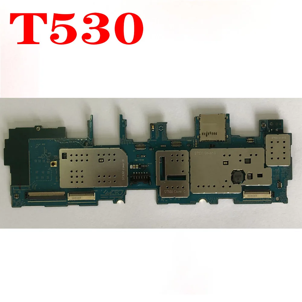 100% Original Motherboard For Samsung Galaxy Tab 4 10.1 T530 Mainboard Circuits Card Fee Electronic Flex Cable Plate | Мобильные