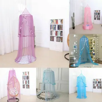 

2020 Hanging Kids Baby Bedding Dome Bed Canopy Cotton Mosquito Net Bedcover Curtain For Baby Kids Reading Playing Home Decor