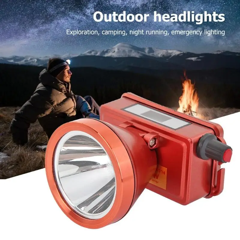 80W 220V Headlamp Flashlights Outdoor Camping Hiking Emergency Night Lamp