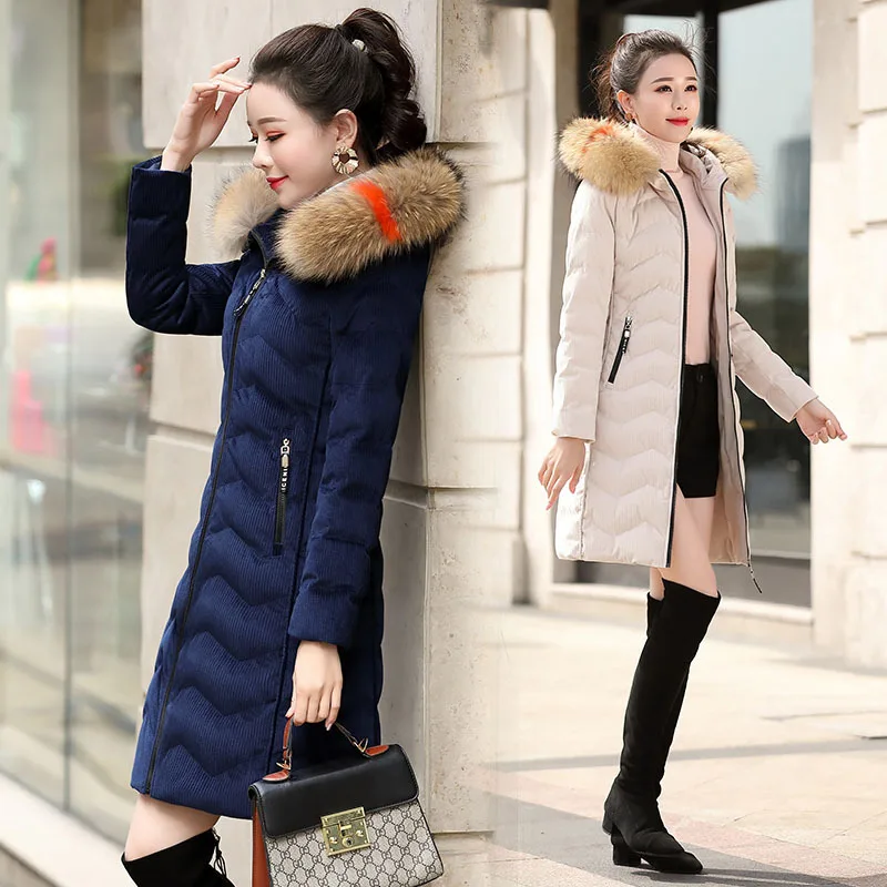 

Mid-length Long Sleeve 2018 Winter Fashion Comfortable Simple Cool Solid Color Pocket Zipper
