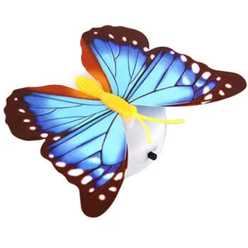 

3D LED Seven Wall Colored Light Lights House Stickers Decoration Butterfly Night Self-adhesive Decal