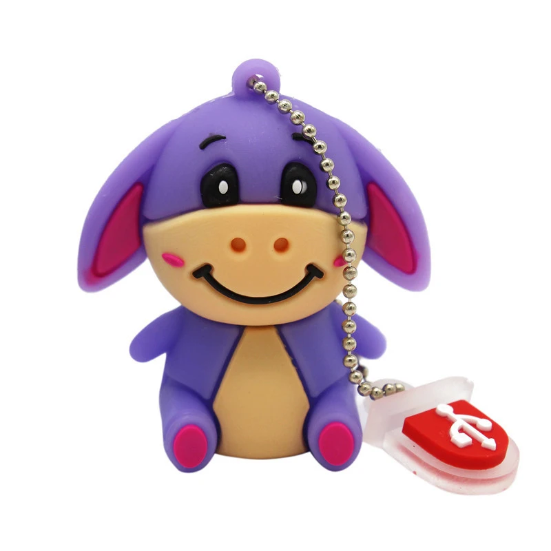 USB флеш накопитель TEXT ME cute Cartoon animal tiger/donkey/pig 4 ГБ 8 16 32 ГБ|flash drive|pendrive 4gbusb flash drive |