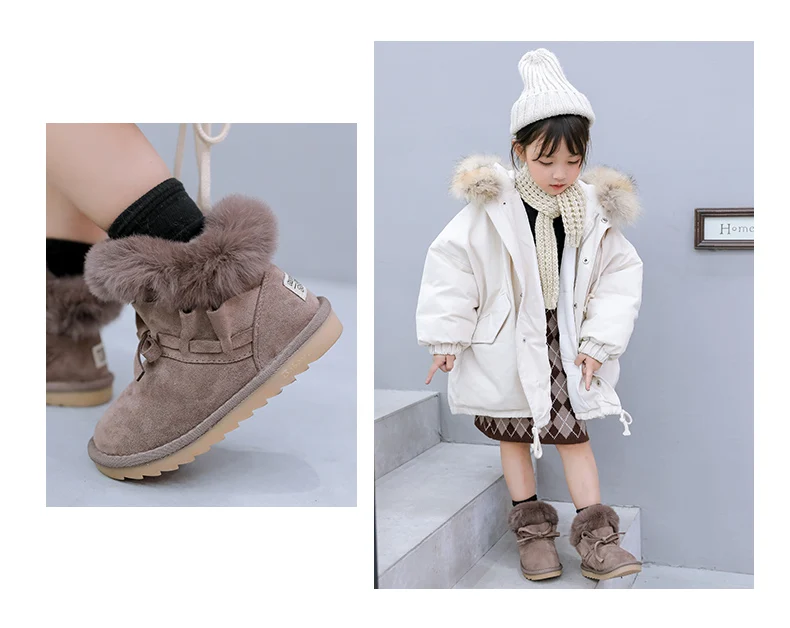 Детская обувь; зимние ботинки для девочек; бархатная утепленная детская обувь для девочек; коллекция года; Зимние теплые детские ботинки; ботинки принцессы для малышей