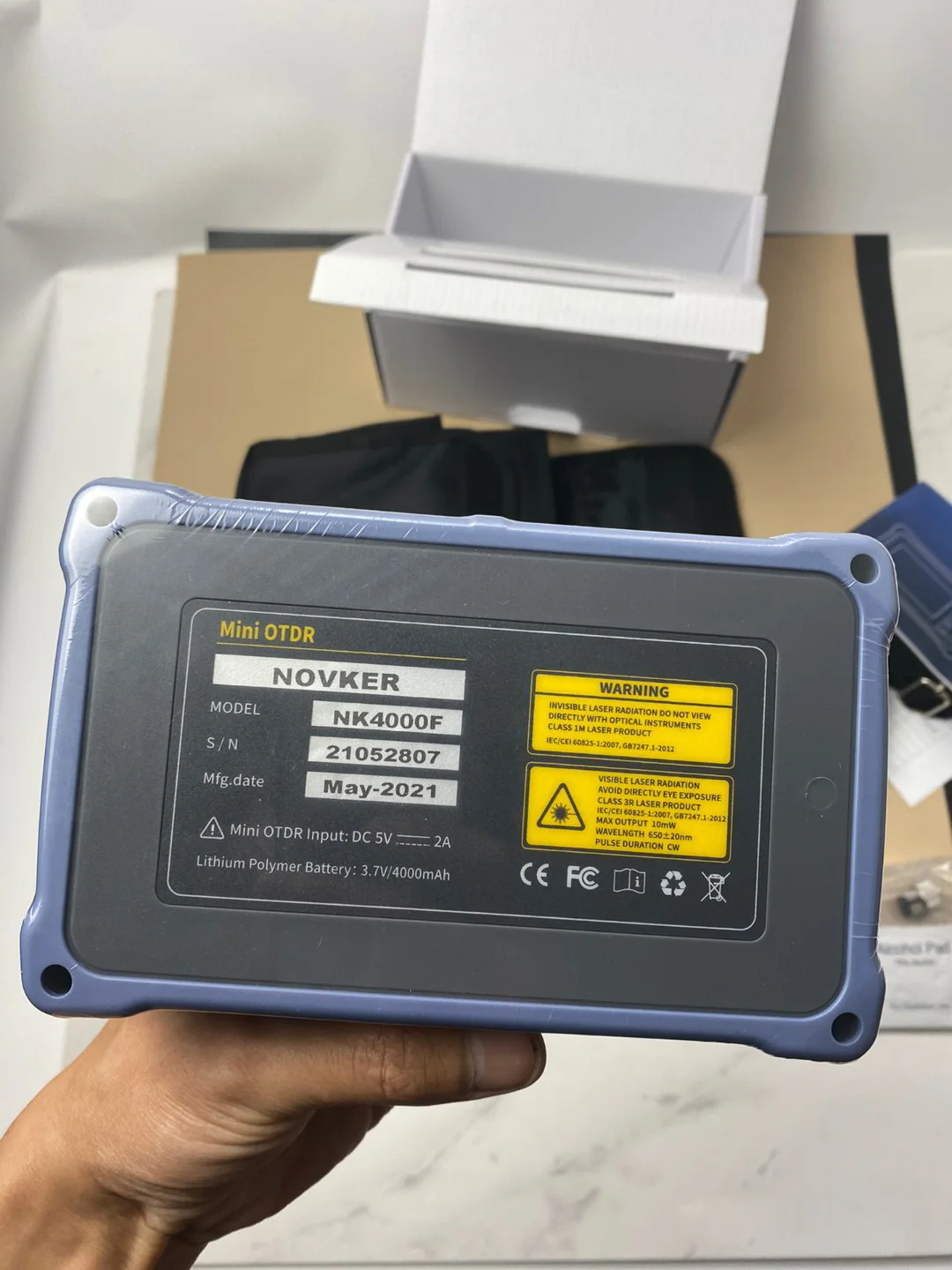 fiber optic quick connector [100% New] NOVKER 1310 1550 1610nm Optic Fiber OTDR Tester NK4000D NK4000F1 NK4000F2 NK4000T Touch Screen VFL OLS OPM Event Map fiber optic equipments