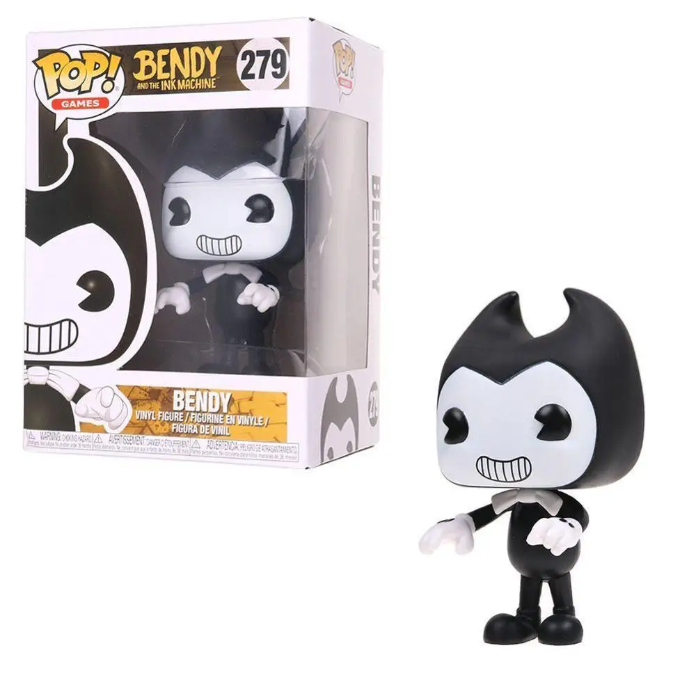 Белый FUNKO POP Bandy And Ink Machine Bendy And The Ink Machine Garage Kit виниловые Фигурки Коллекционная модель игрушки для детей - Цвет: Белый