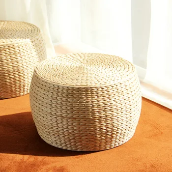 

Fashion Grass Table Stool Idyllic Cushion Pillow Mat Tatami Floating Window Round Stool Furnishing Murals Accessories Decoration