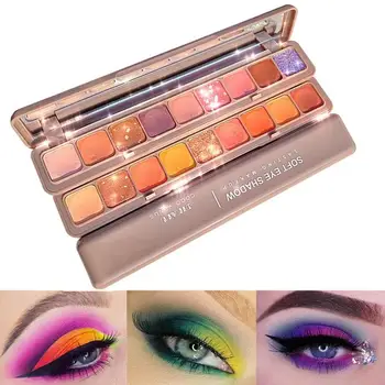 

1pcs Makeup Matte 9-color Eye Shadow Keyboard Eye Shadow Palette Glitter Waterproof Easy To Wear Pigment Pearl Cosmetics