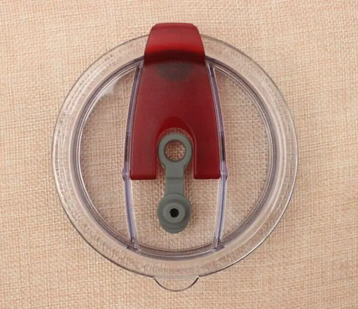 Новая удобная прозрачная защита от брызг крышка для стакана из Кепки долговременный Кристальный баночки для крема слайдер доводчик для 20/30 rtic стакан - Цвет: F