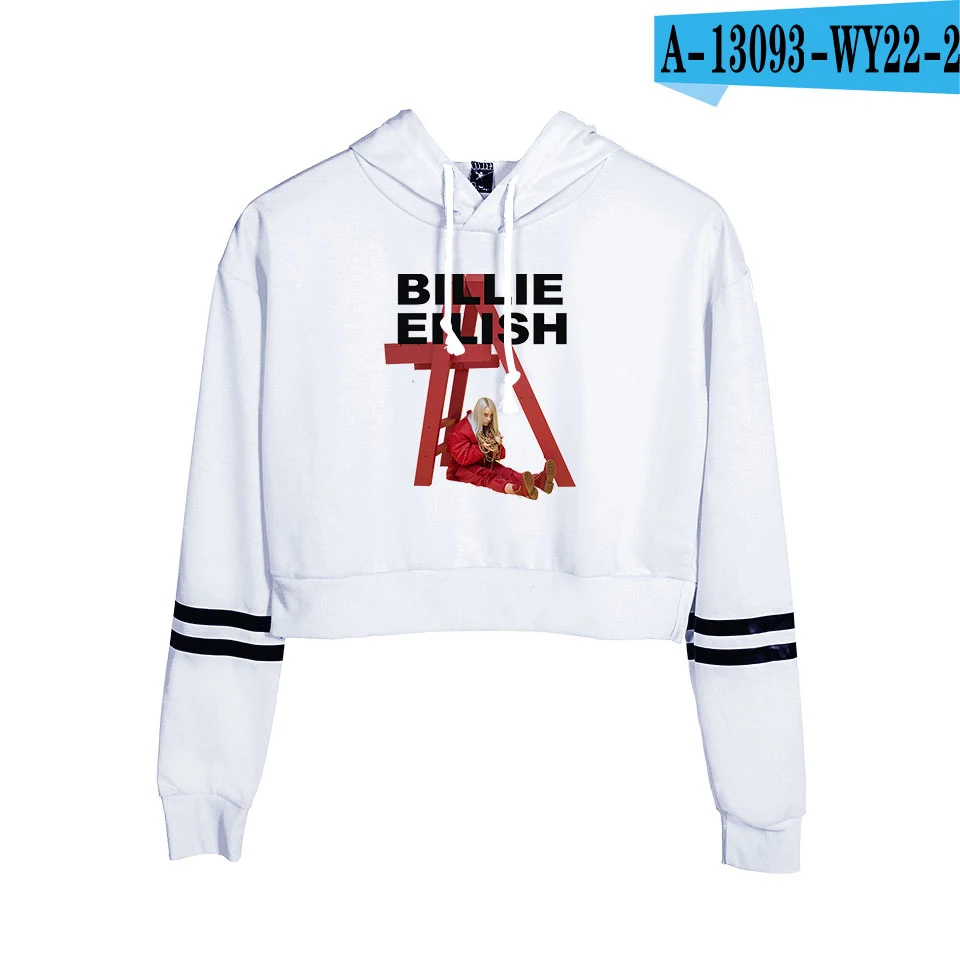 2D billie eilish новая одежда с принтом пупка kpops Женская Повседневная весенняя одежда горячая Распродажа монолитная Толстовка с длинным рукавом с принтом - Цвет: Picture color