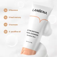 LANBENA Facial Cleanser Ectoin Anti Allergic Repair Soothe For Sensitive Skin Care Face Wash Foam Nourishing Moisturizing 100g 4