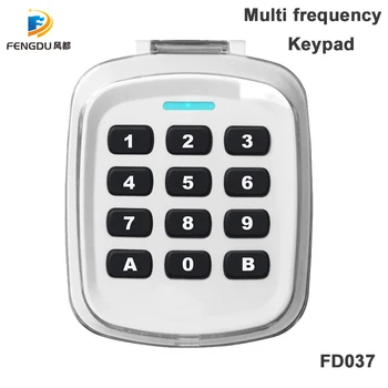 

Waterproof 433Mhz Garage Door Wireless Keypad 315mhz/868mhz 4 in 1 Universal Touch keypad