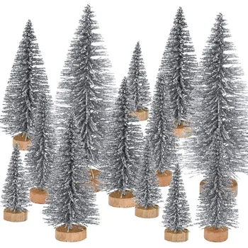 

Christmas Tree-Christmas Miniature Desktop Decoration,Plastic Desktop Decoration,for DIY Home,Office,Party Decoration
