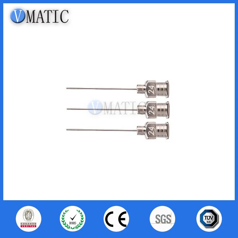 de comprimento 24g aço inoxidável blunt dispensação ponta da agulha