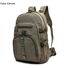 

Leisure Canvas Travel Backpack For Man 2021 Quality Large Capacity Outdoor Mountain Rucksack Male Backpack Teen Sport School Bag