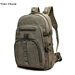 Leisure Canvas Travel Backpack For Man 2021 Quality Large Capacity Outdoor Mountain Rucksack Male Backpack Teen Sport School Bag