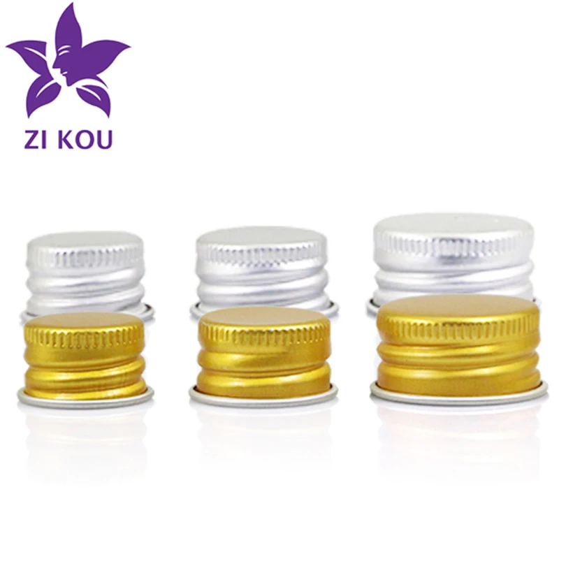 18/410 20/410 24/410 28/410 Aluminium Lid/Aluminum Ropp Cap/Threaded Cap Gold Silver Screw Lids For Bottle Cosmetic Containers | Красота и