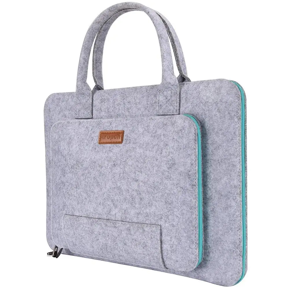 

Wool Felt Laptop Sleeve Handle Notebook Computer Carrying Case Bag Pouch Compatible with Acer ASUS Dell HP Lenovo Toshiba