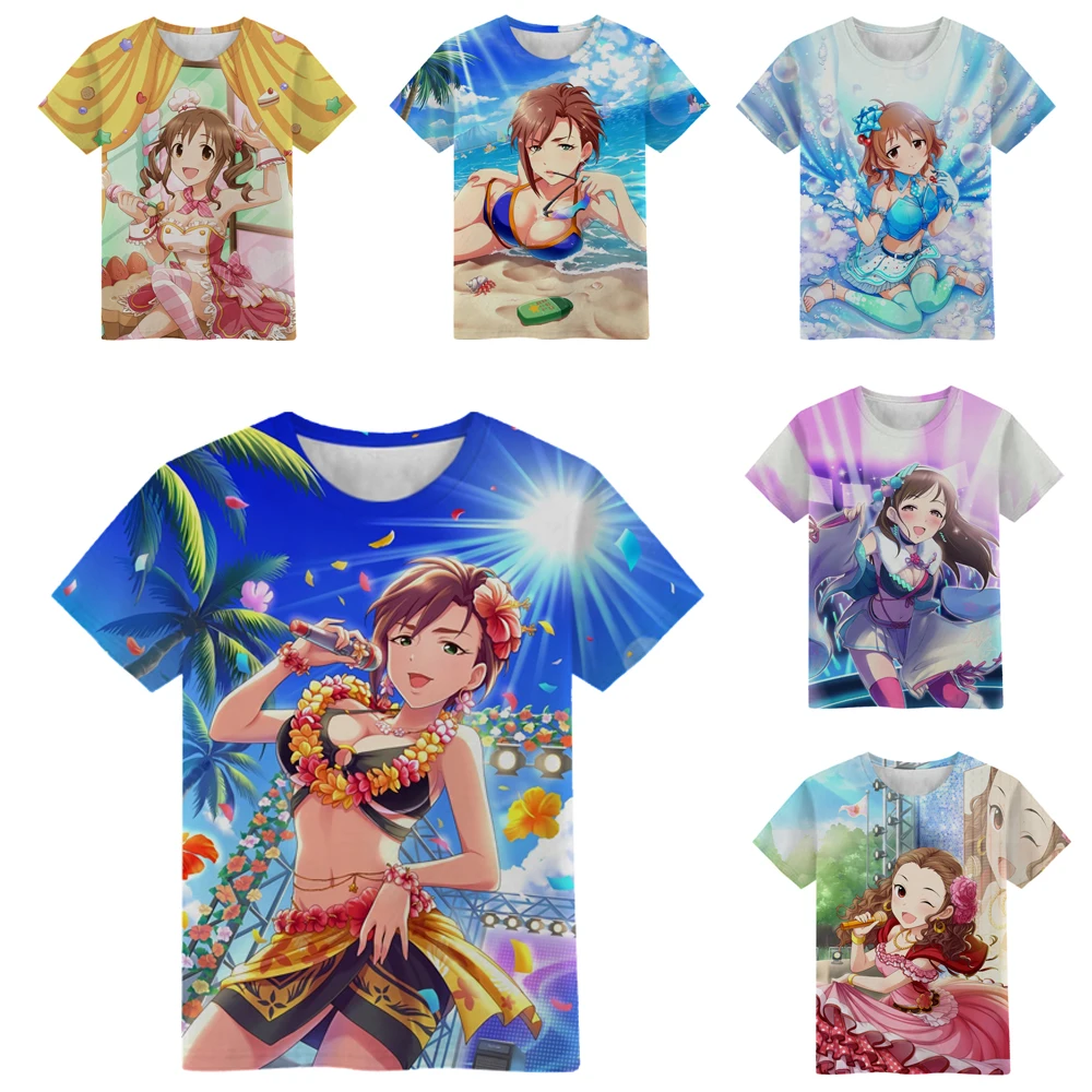 

Children Maoyue Island Village Sweatshirt 3D Print Idol Master Cinderella Girl Anime T Shirt Kids Boy Girl Baby Teens Pullover B